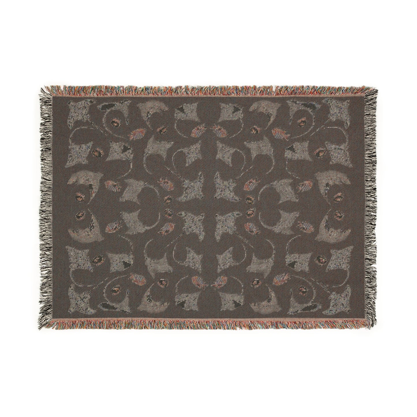 Sargasso Sea - Woven Blanket - Black