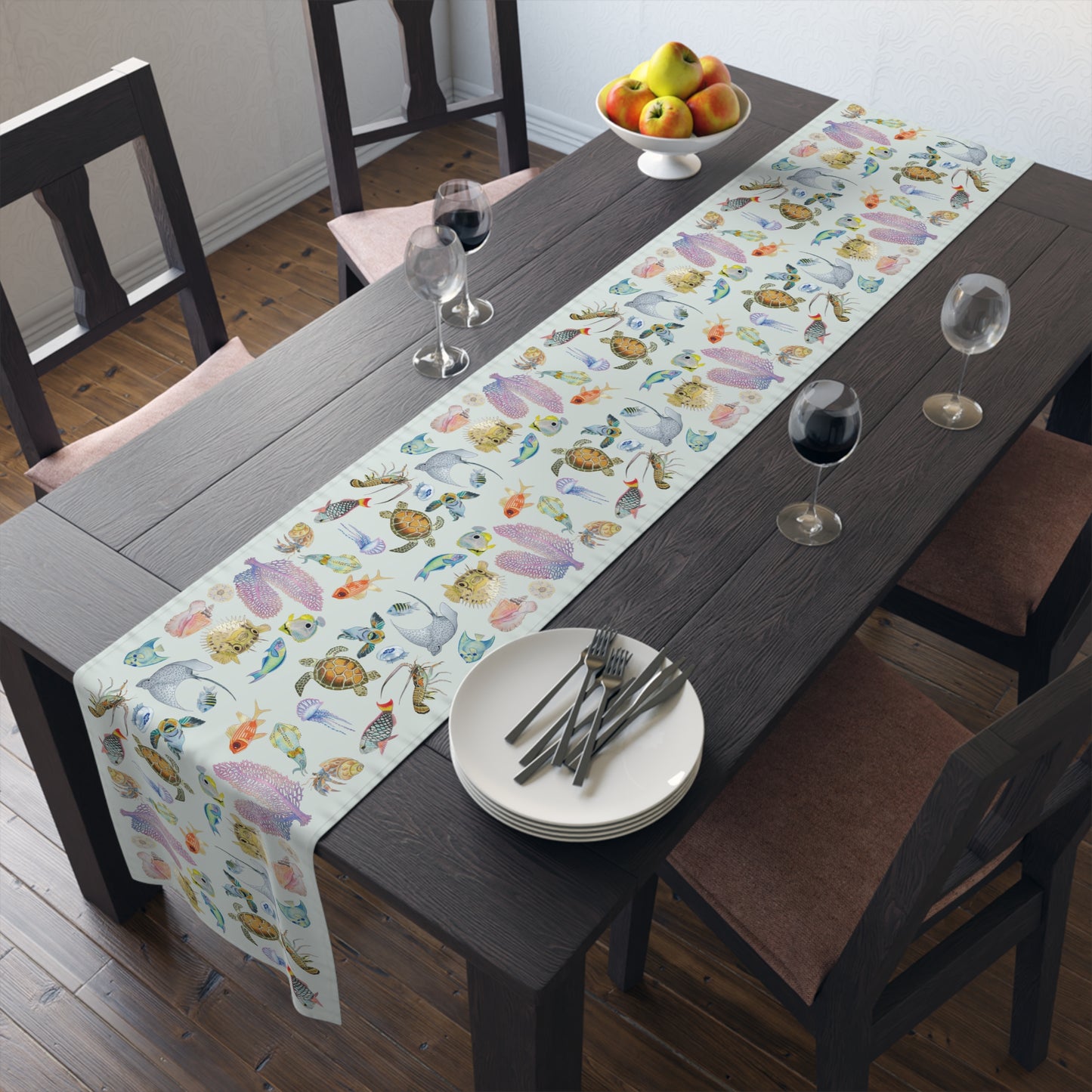 Sargasso Sea - Table Runner - Silver