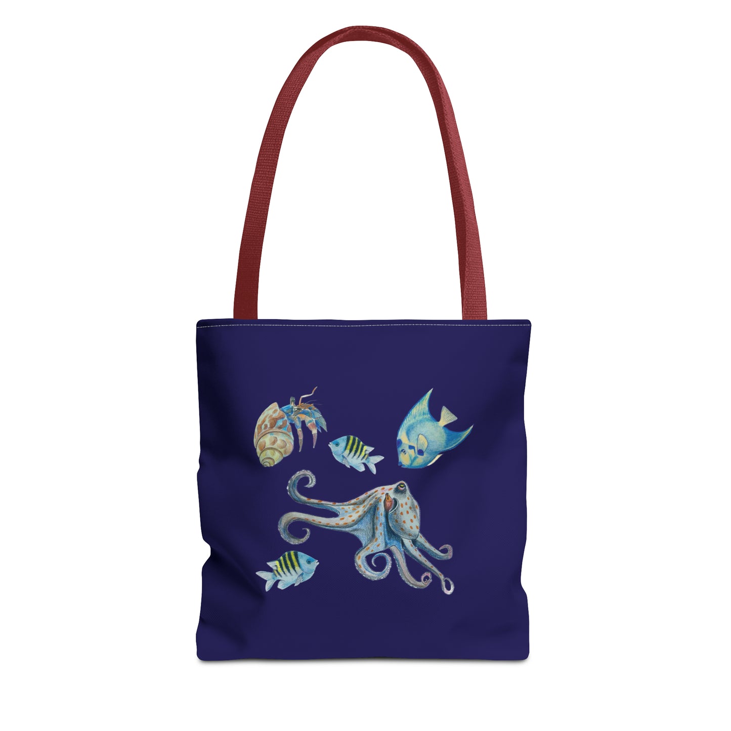 Sargasso Sea - Square Tote Bag - Midnight