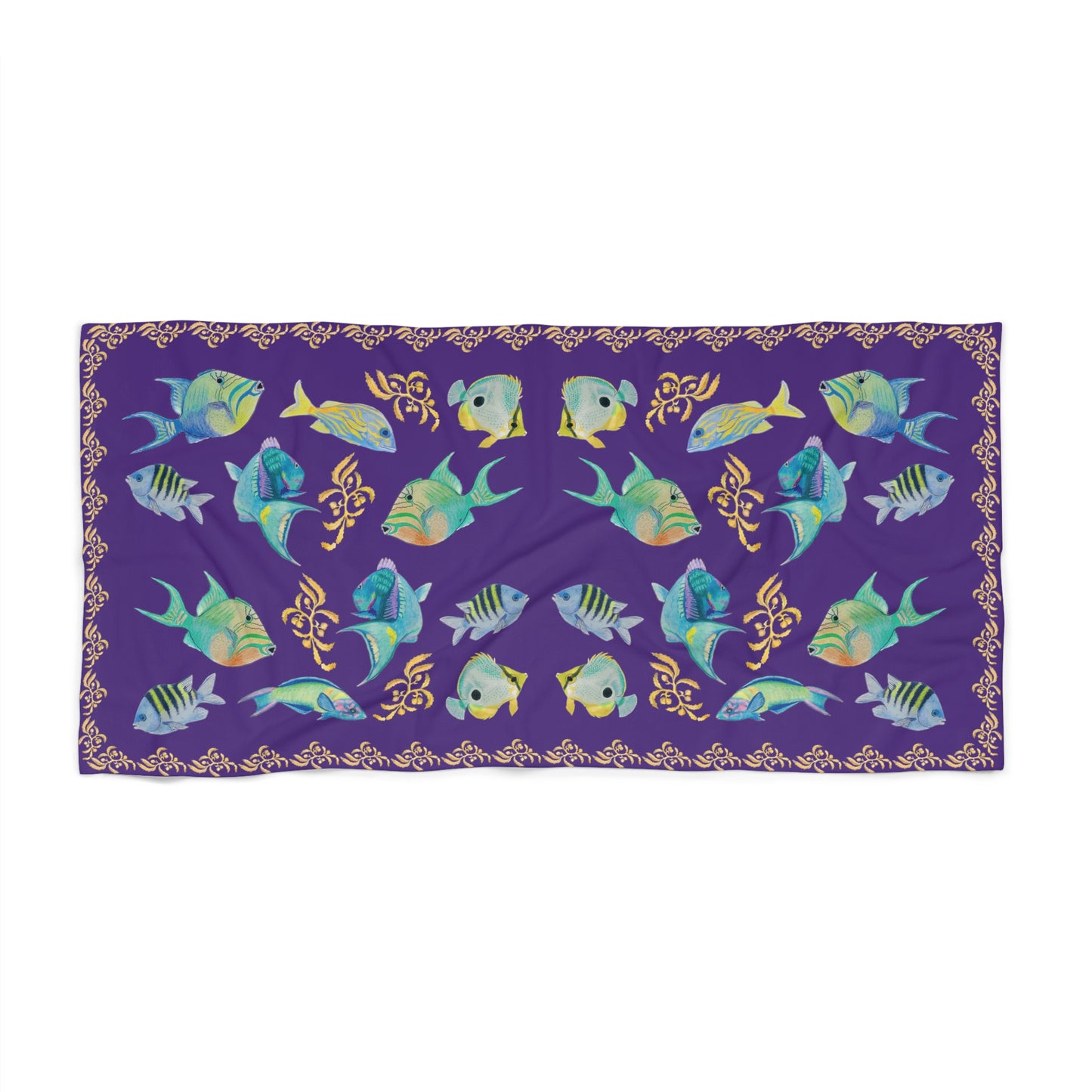 Sargasso Sea - Beach Towel - Deep Purple