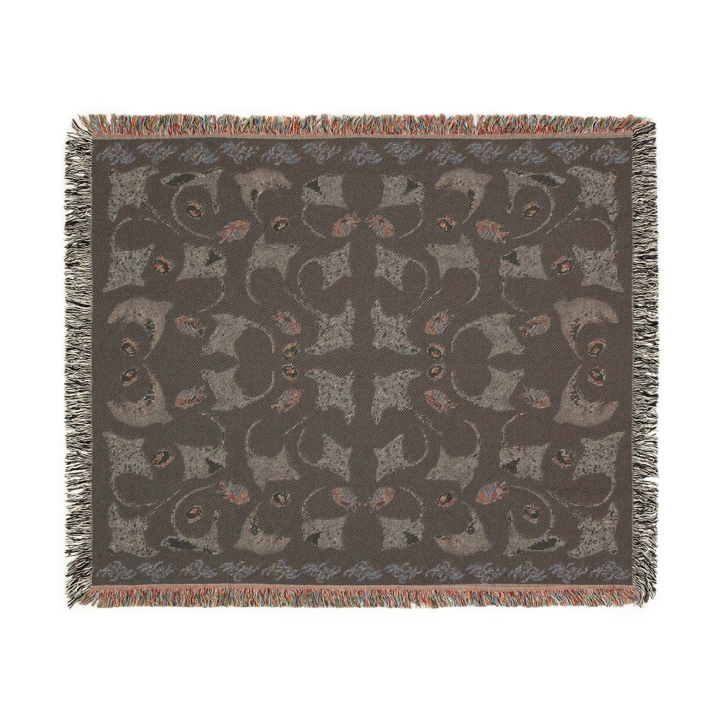 Sargasso Sea - Woven Blanket - Black